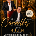 Affiche soirée canailles le 04 juin , soirée blanche